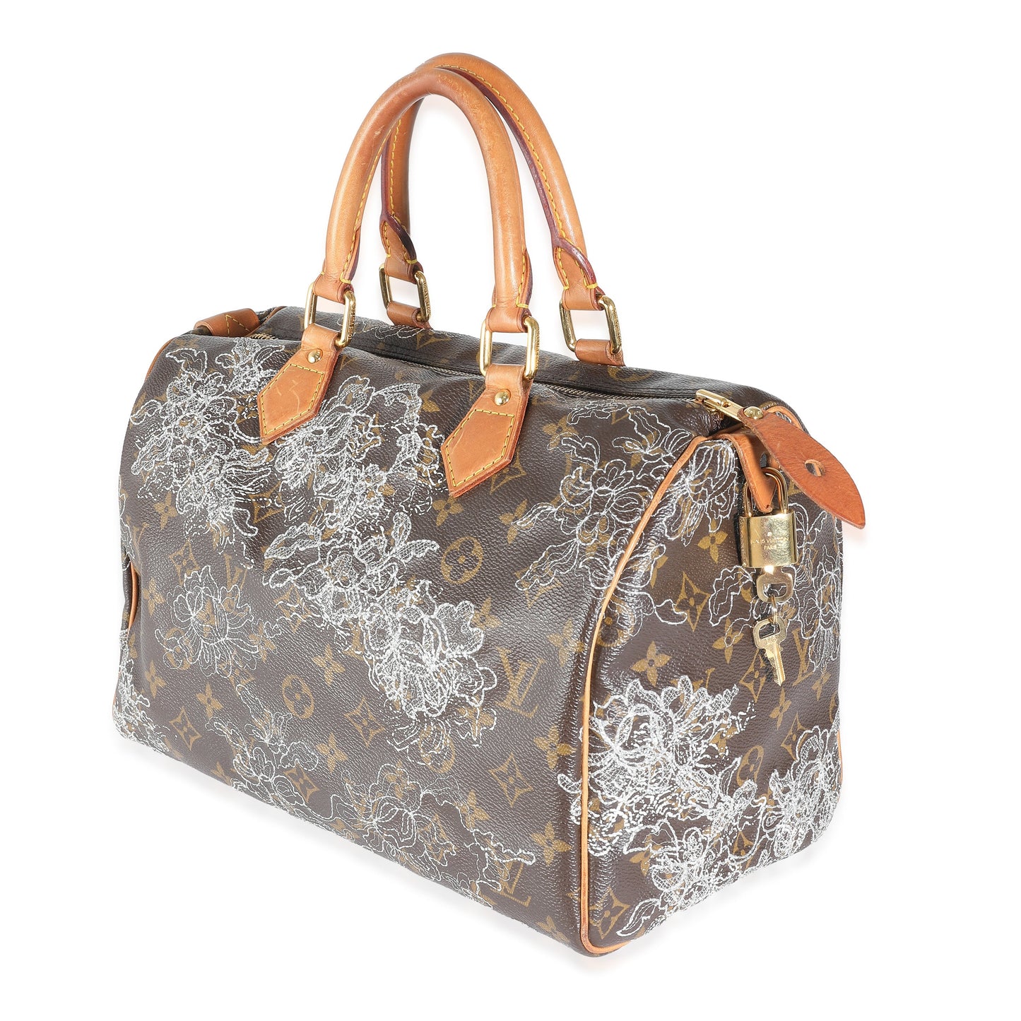 Louis Vuitton Dentelle Speedy 30 Monogram Canvas Handbag