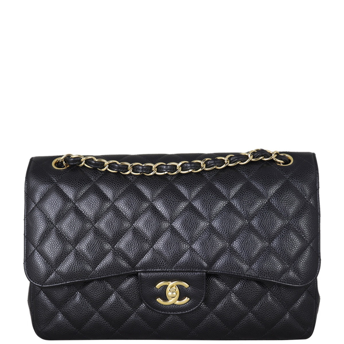 Chanel Classic Double Jumbo Lambskin GTH Handbag Flap