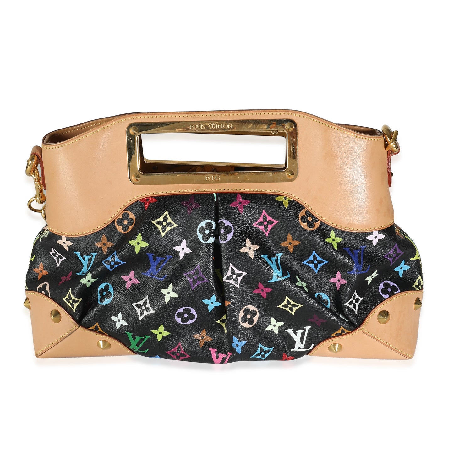 Louis Vuitton x Takashi Murakami Judy MM Monogram Canvas Black Multicolor Handbag