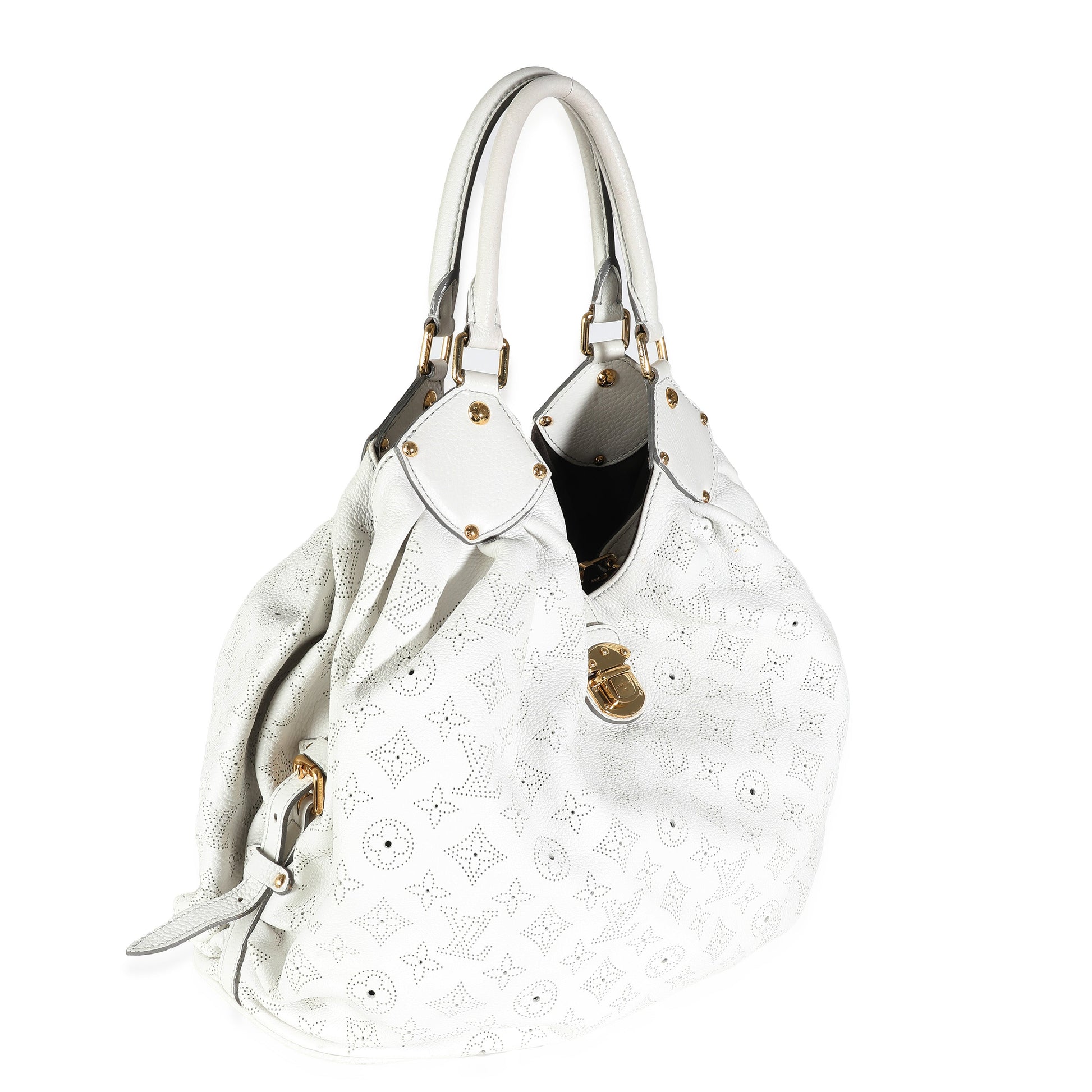 Louis Vuitton Mahina XL Monogram White Shoulder Bag