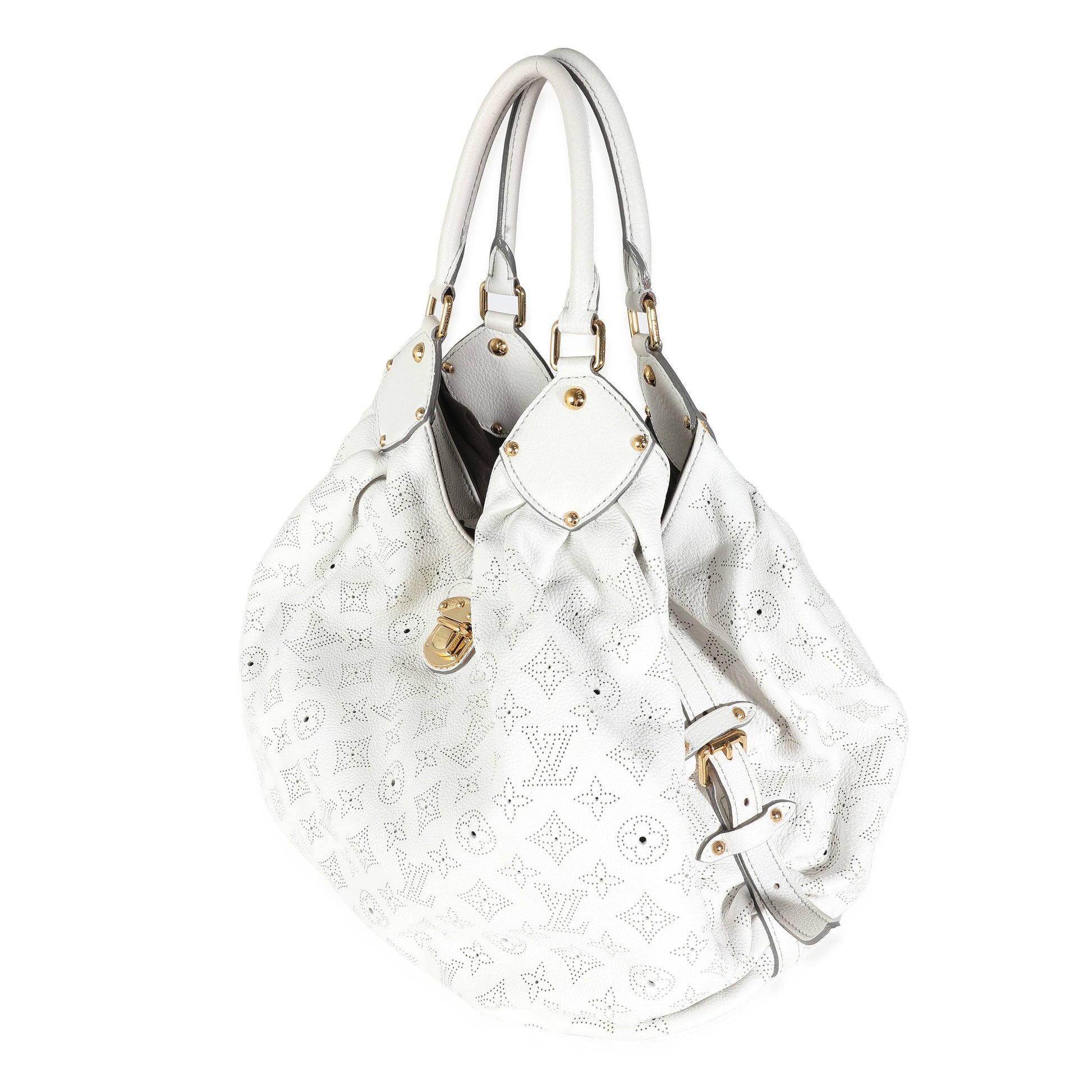 Louis Vuitton Mahina XL Monogram White Shoulder Bag