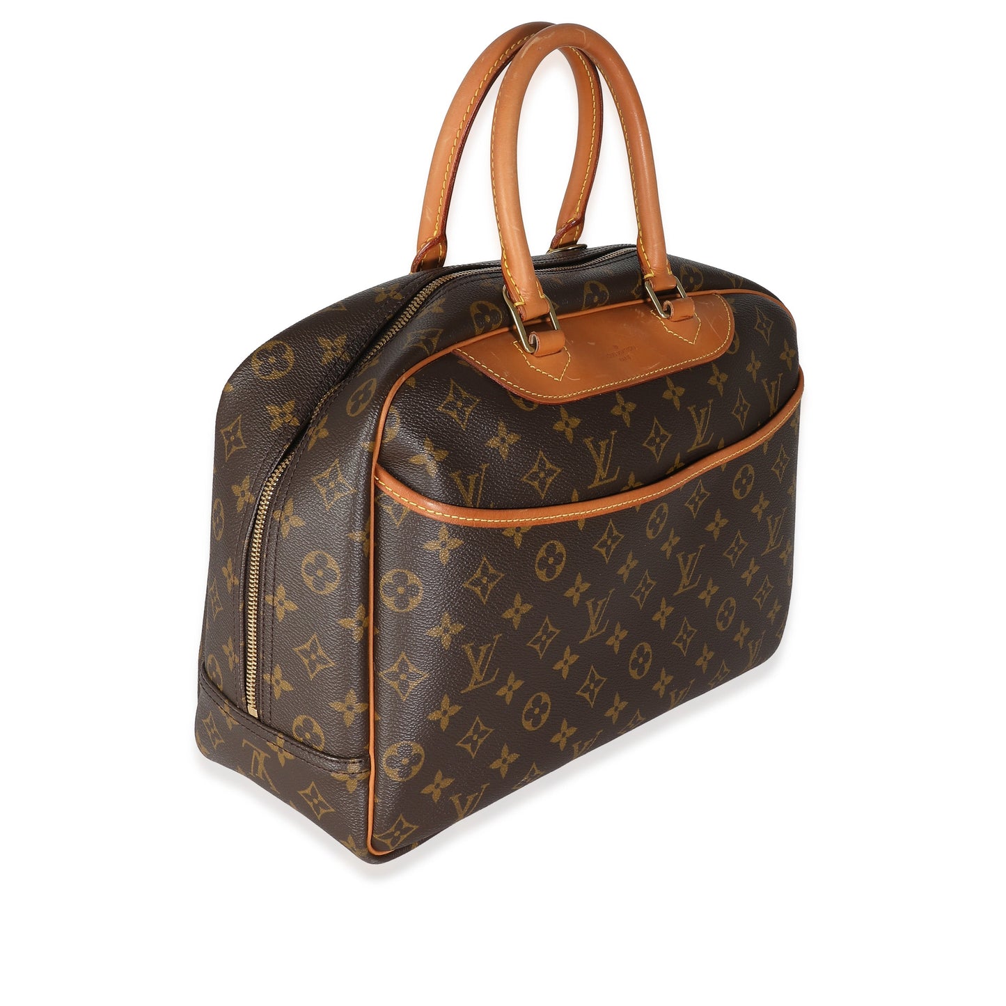 Louis Vuitton Deauville Monogram Canvas Handbag Canvas Deauville