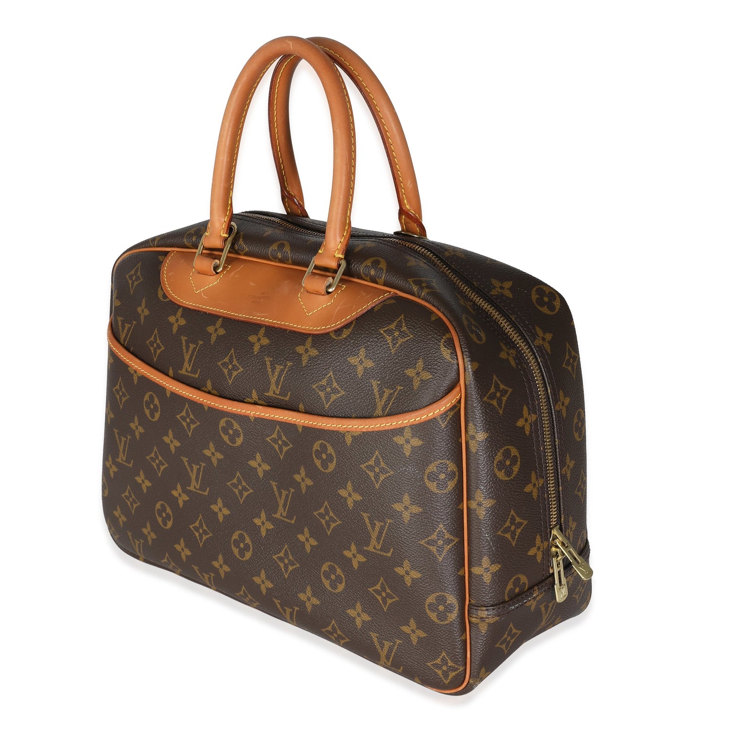 Louis Vuitton Deauville Monogram Canvas Handbag Canvas Deauville