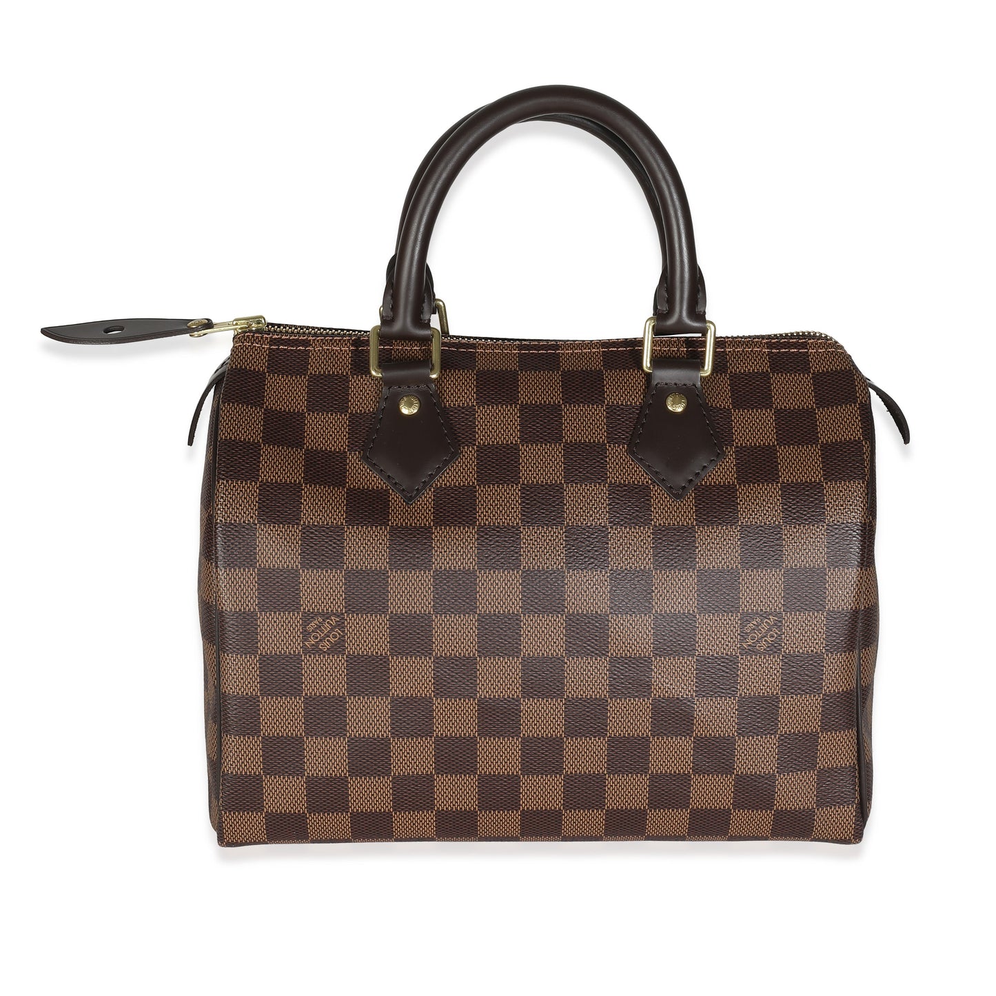 Louis Vuitton Damier Ebene Speedy 25 Canvas Handbag