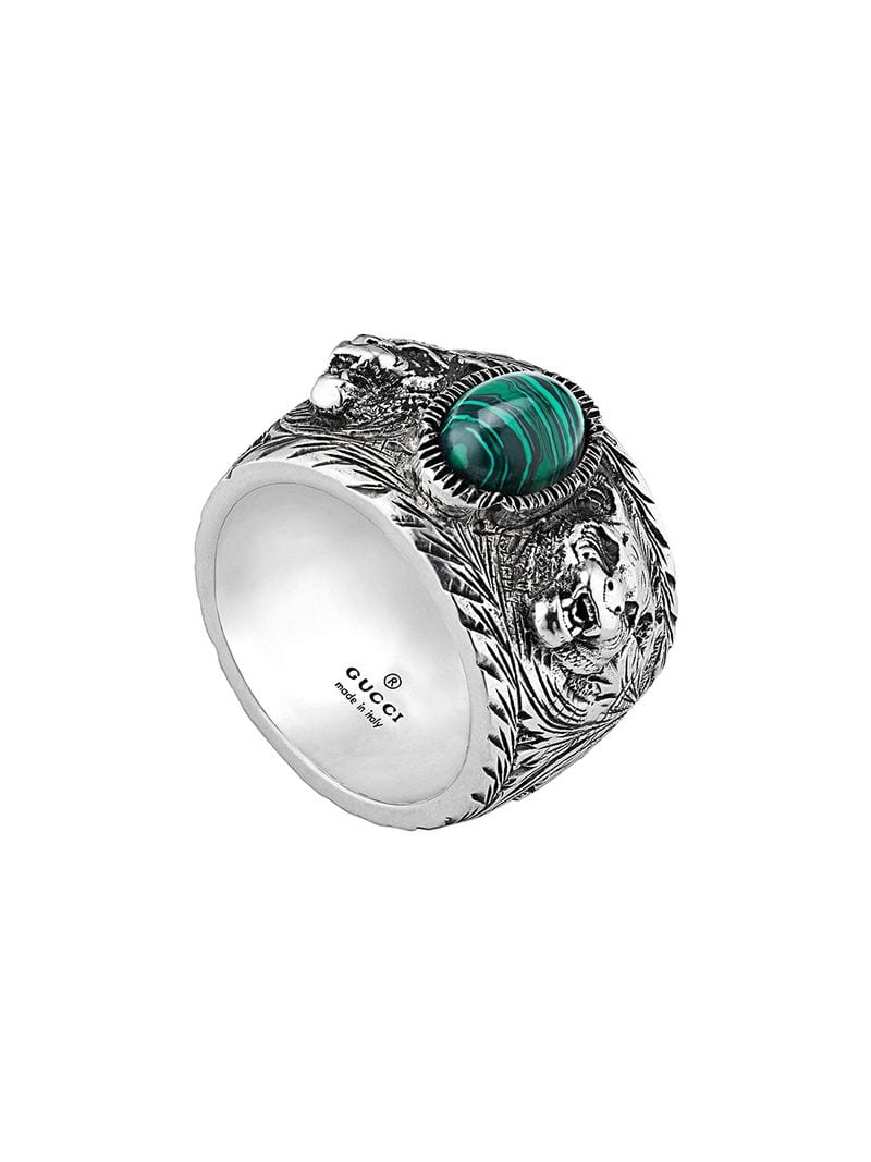 Gucci - Gucci Garden ring - men - Resin/Sterling Silver - 56, 63, 62, 55, 61, 54, 59, 57, 60, 64, 65, 53, 58 - SILVER