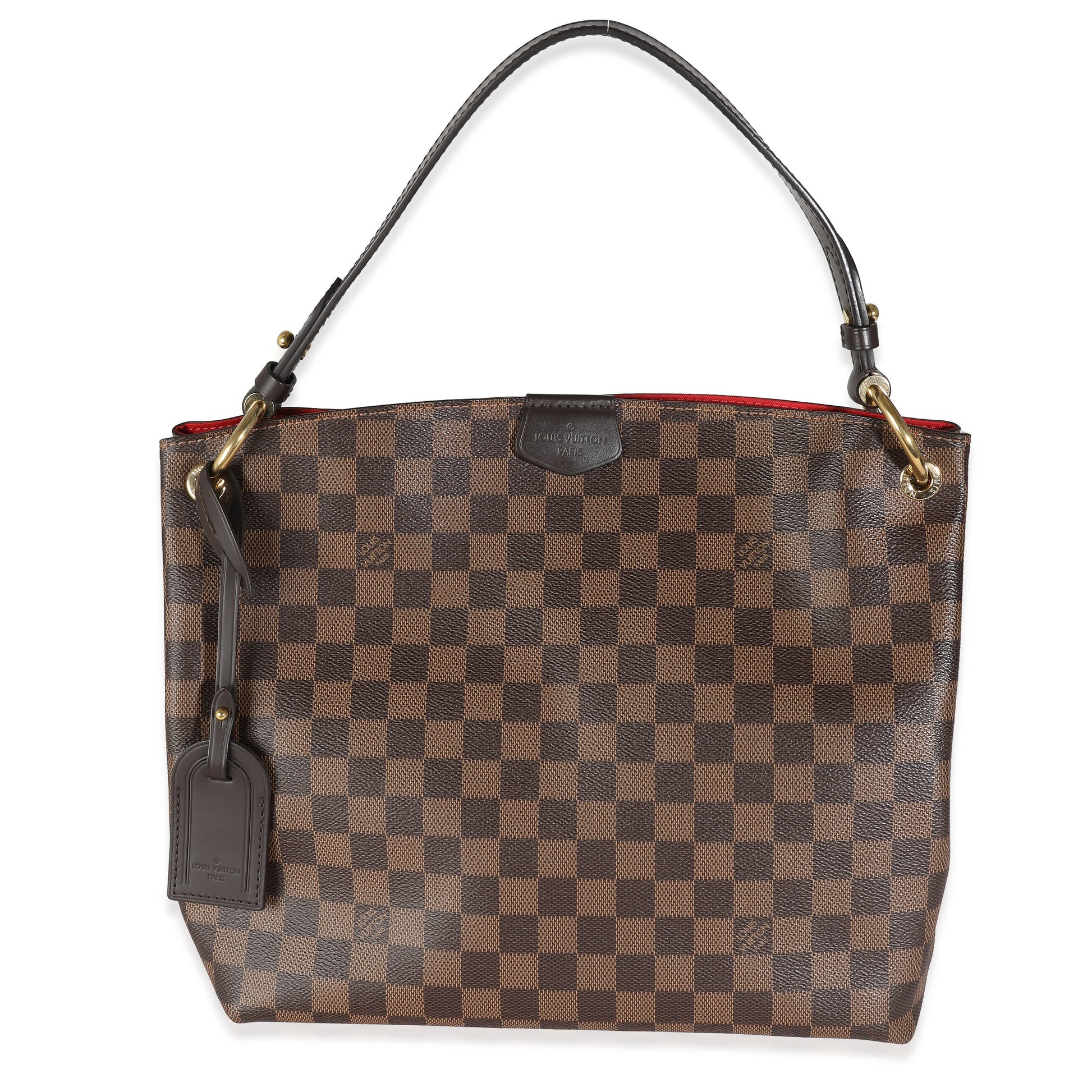 Louis Vuitton Damier Ebene Graceful PM Canvas Handbag
