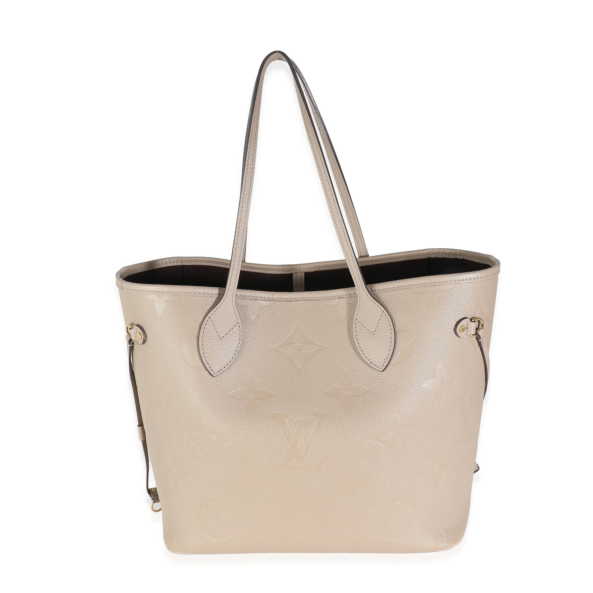 Louis Vuitton Turtledove Empreinte Neverfull MM Monogram Tote Bag
