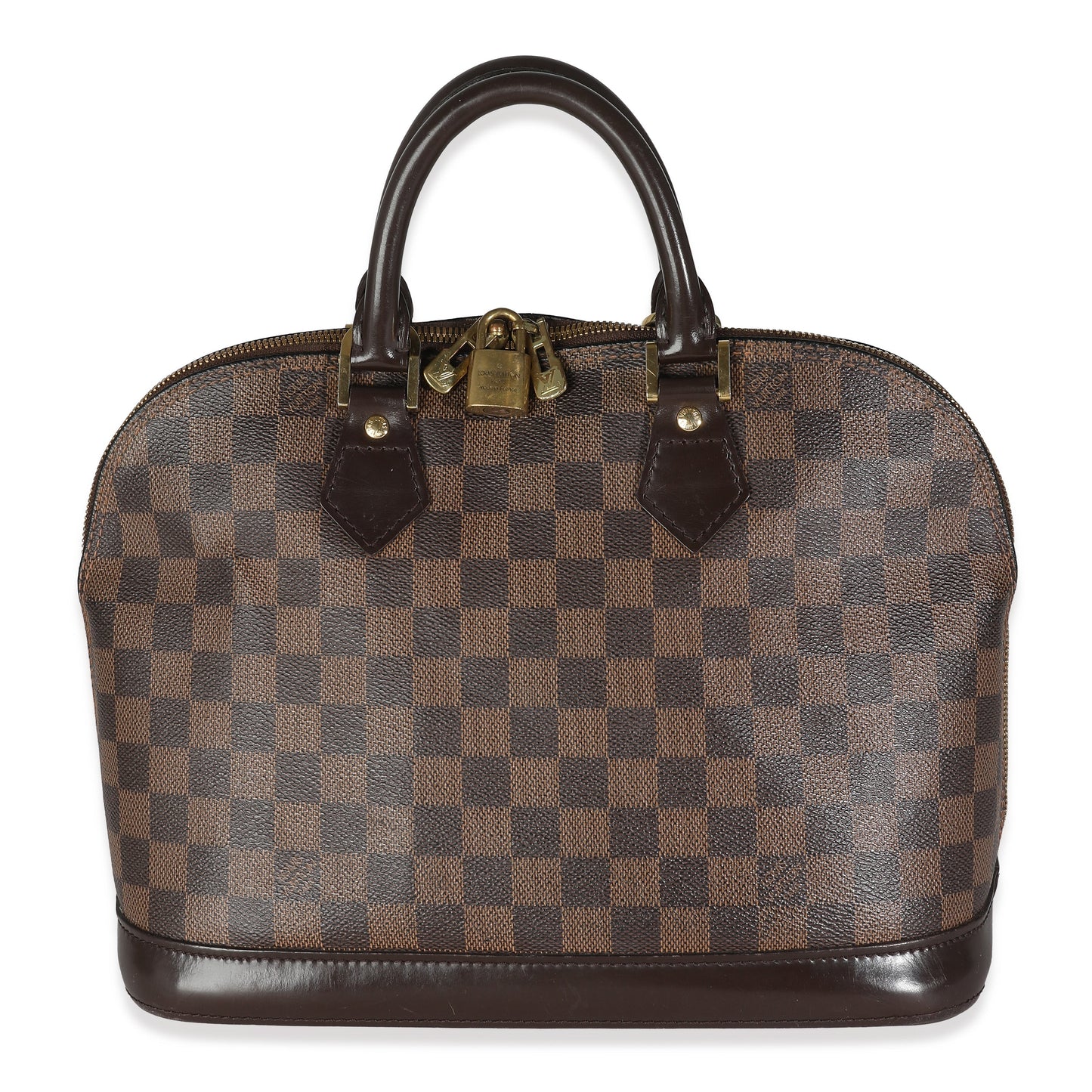 Louis Vuitton Damier Ebene Alma PM Canvas Handbag