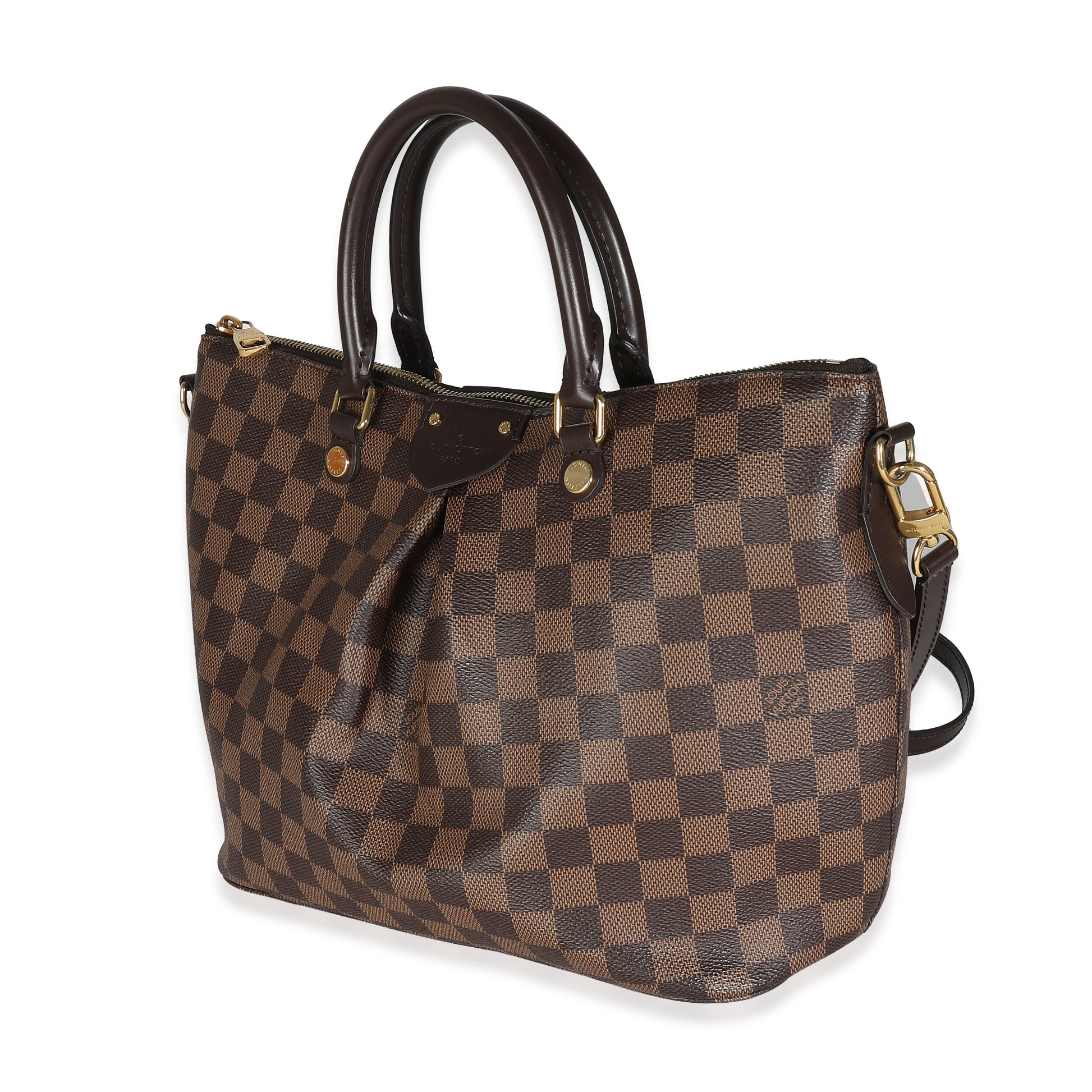 Louis Vuitton Damier Ebene Siena MM Canvas Handbag