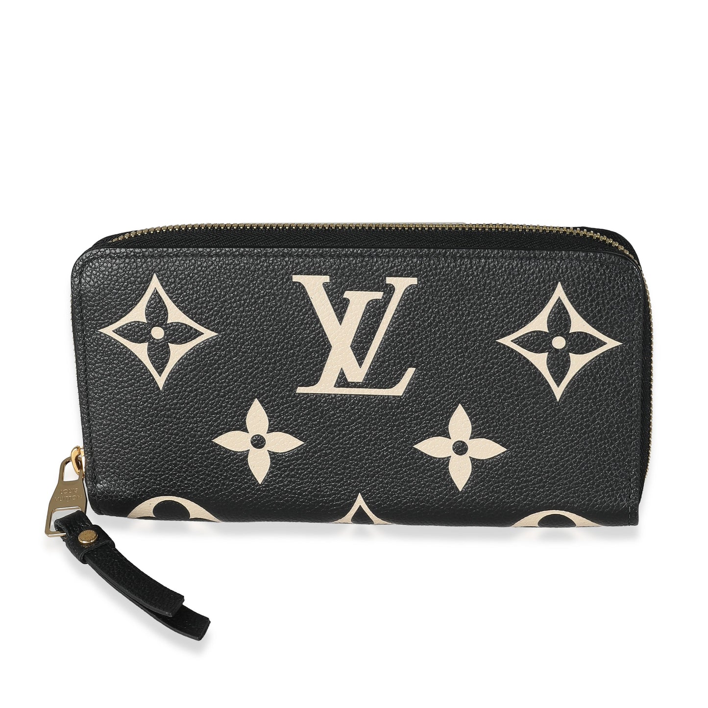 Louis Vuitton Giant Empreinte Zippy Monogram Black Beige Wallet Case