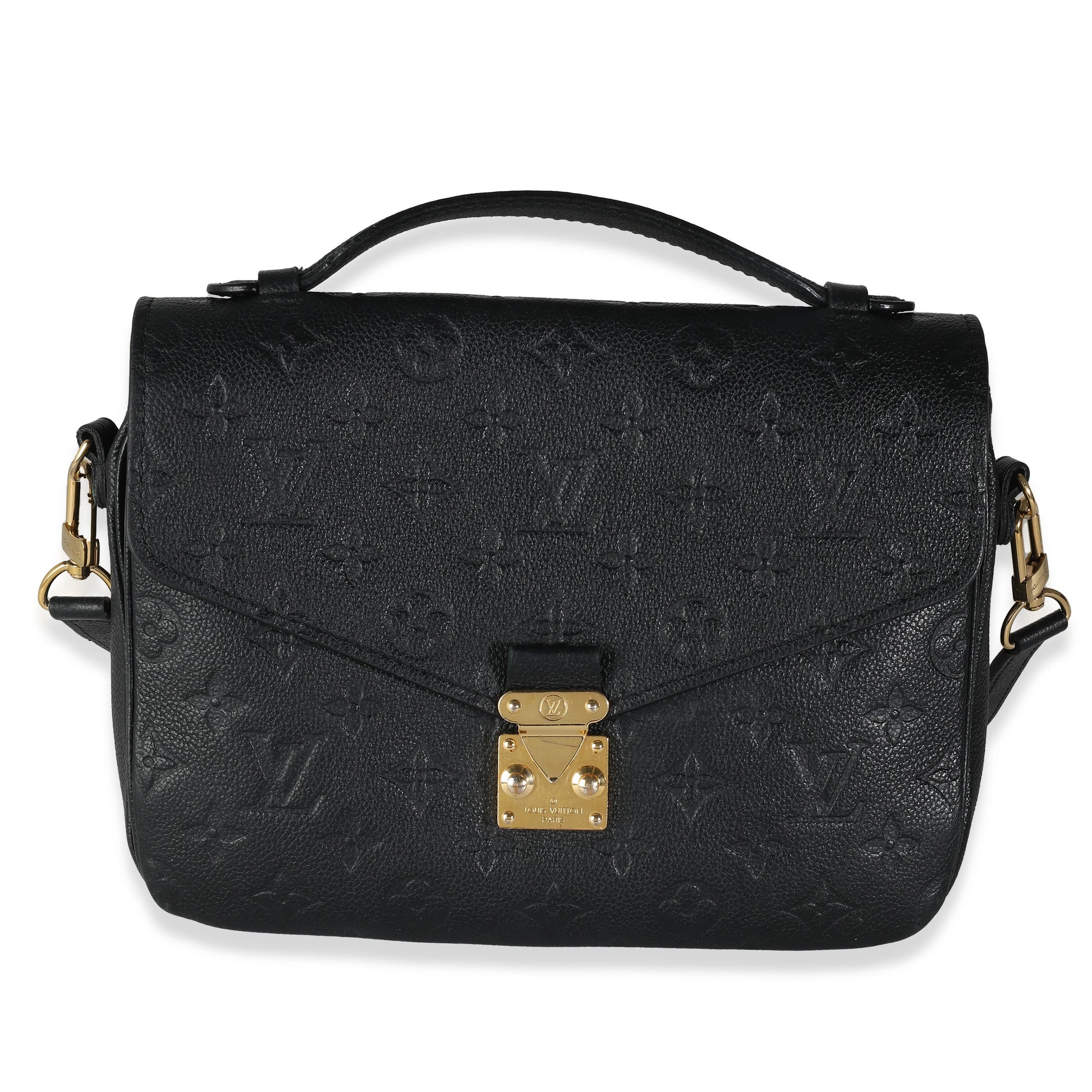 Louis Vuitton Empreinte Pochette Metis Black Clutch Bag
