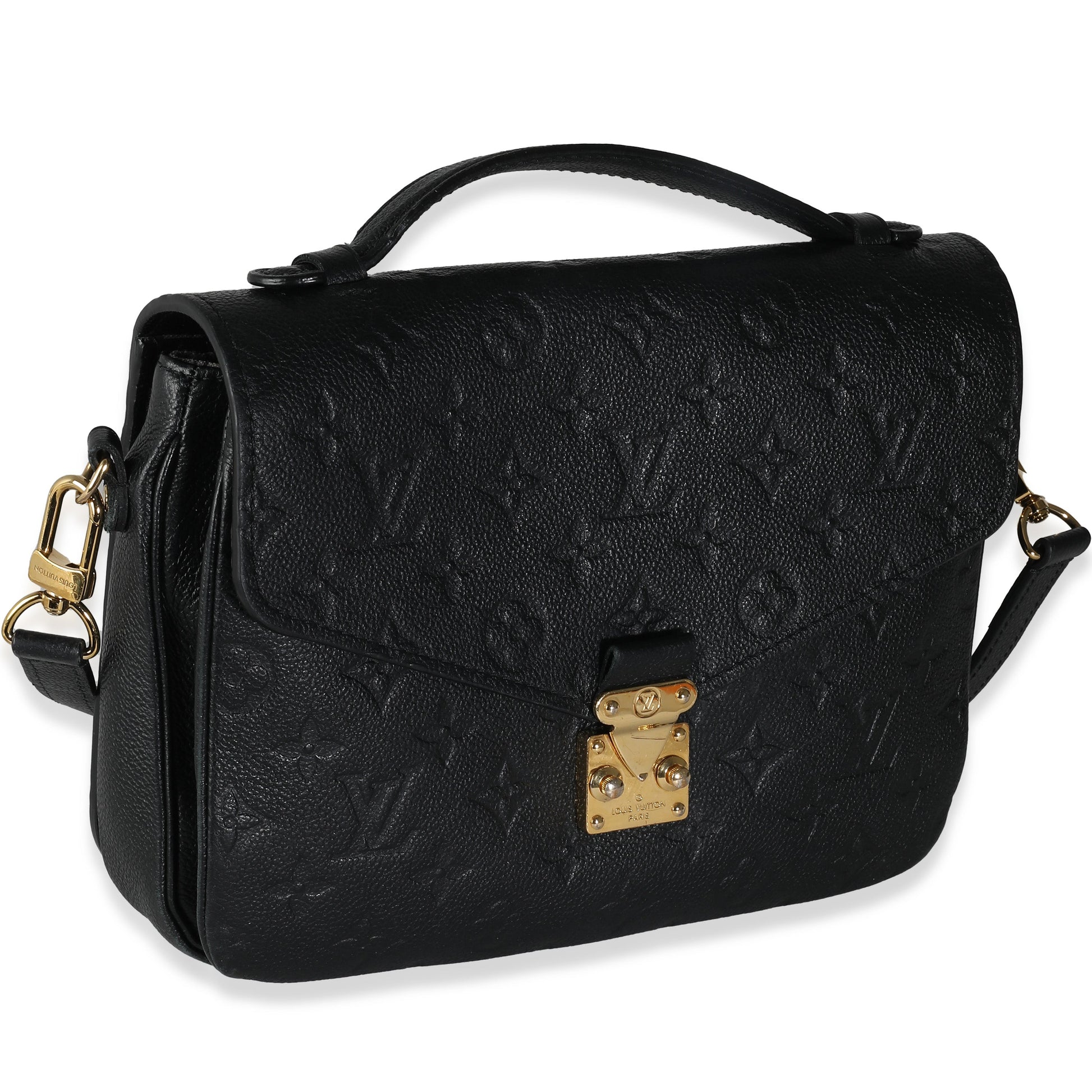 Louis Vuitton Empreinte Pochette Metis Black Clutch Bag