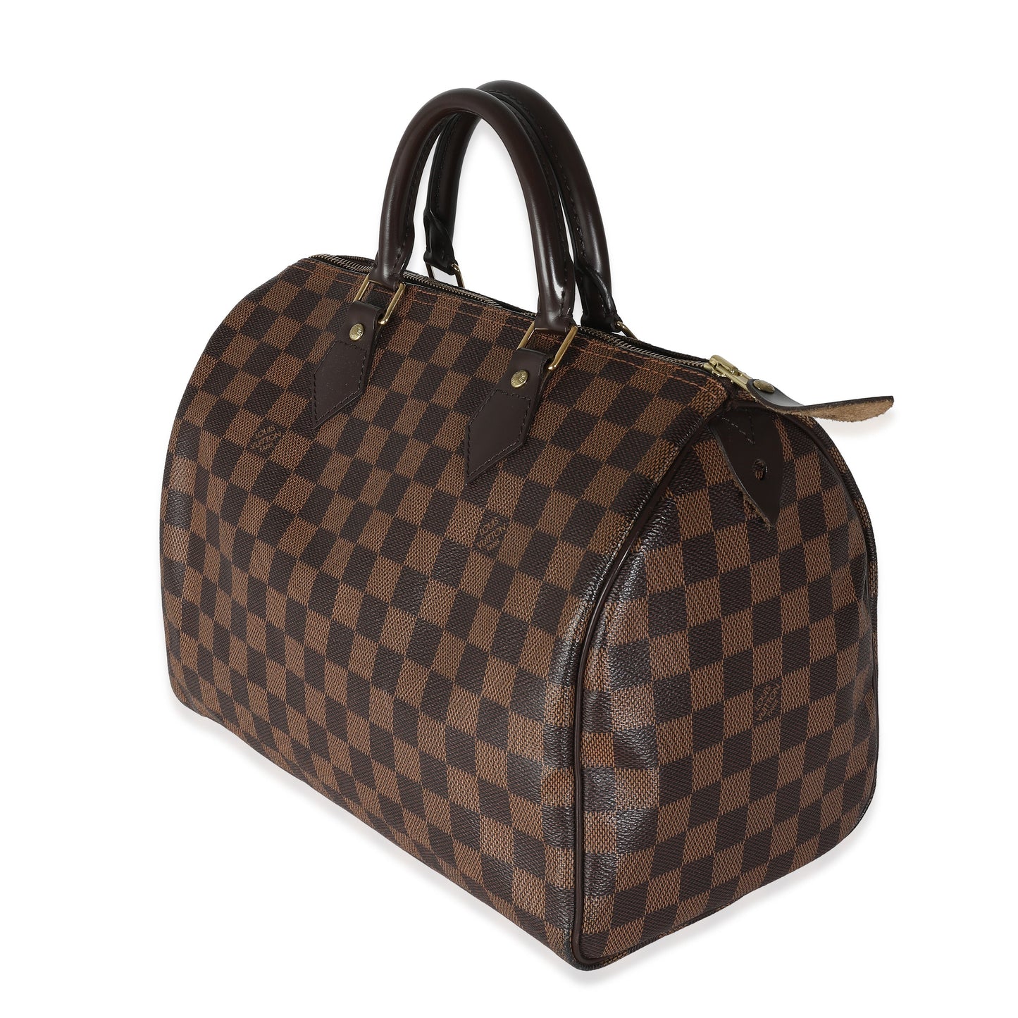 Louis Vuitton Damier Ebene Speedy 30 Canvas Handbag
