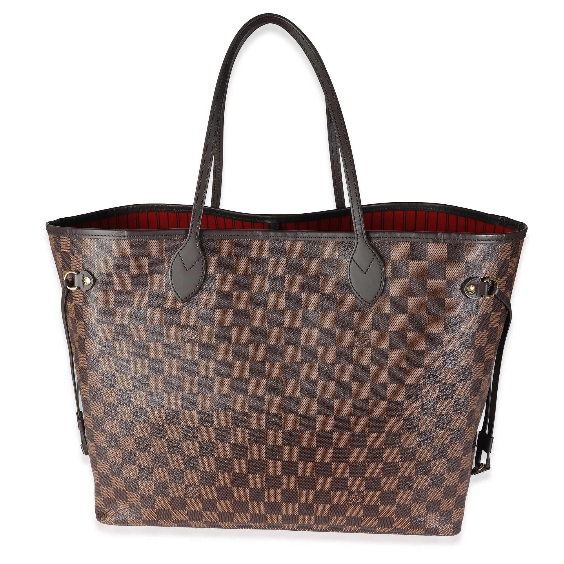 Louis Vuitton Damier Ebene Neverfull GM Canvas Tote Bag Neverfull Gm