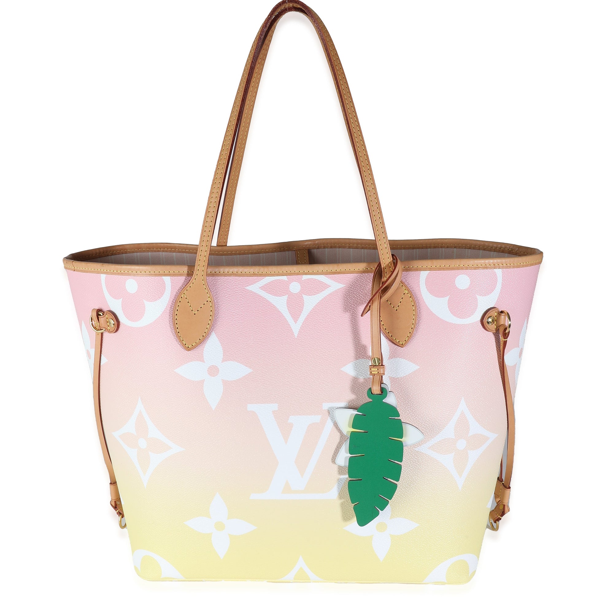 Louis Vuitton Giant By Pool Neverfull MM Monogram Canvas Pink Tote Bag