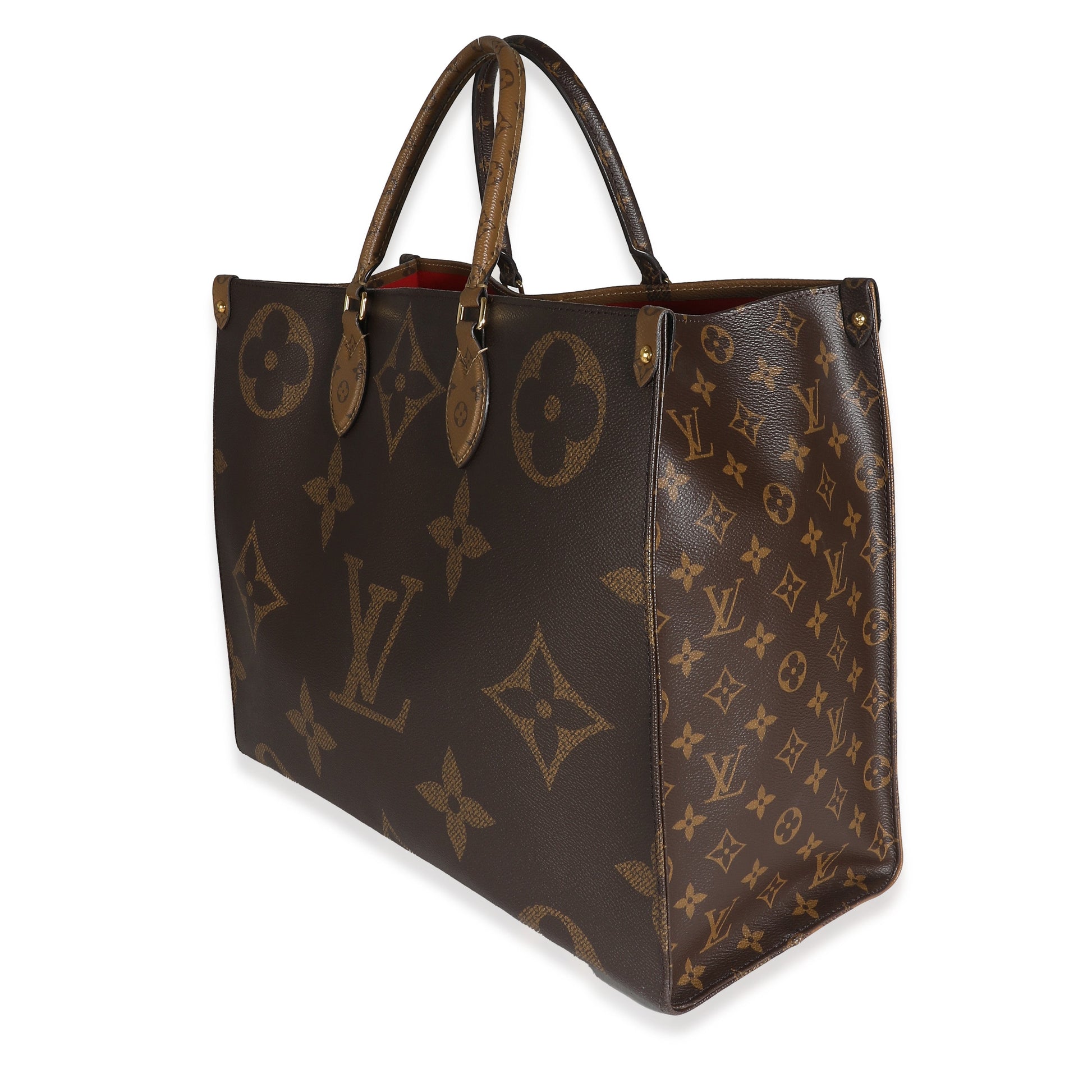 Louis Vuitton Reverse Onthego GM Monogram Canvas Handbag