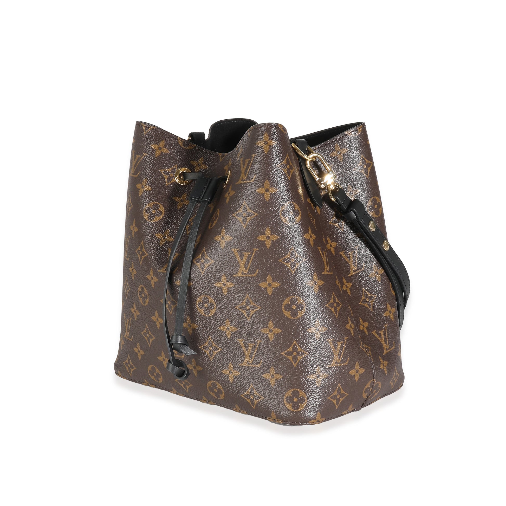 Louis Vuitton NeoNoe MM Monogram Canvas Black Handbag