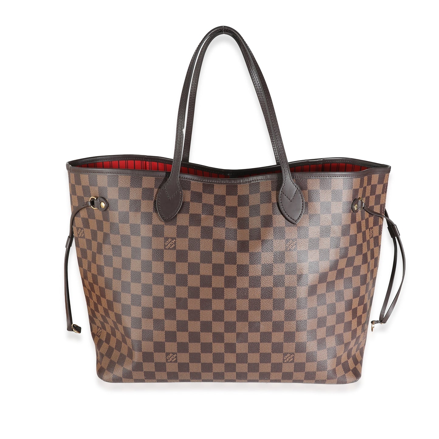 Louis Vuitton Damier Ebene Neverfull MM Canvas Tote Bag