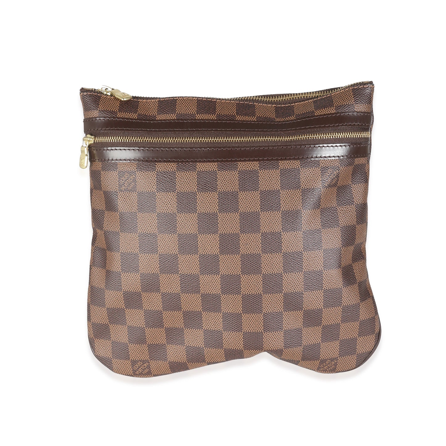 Louis Vuitton Damier Ebene Pochette Bosphore Canvas Clutch Bag