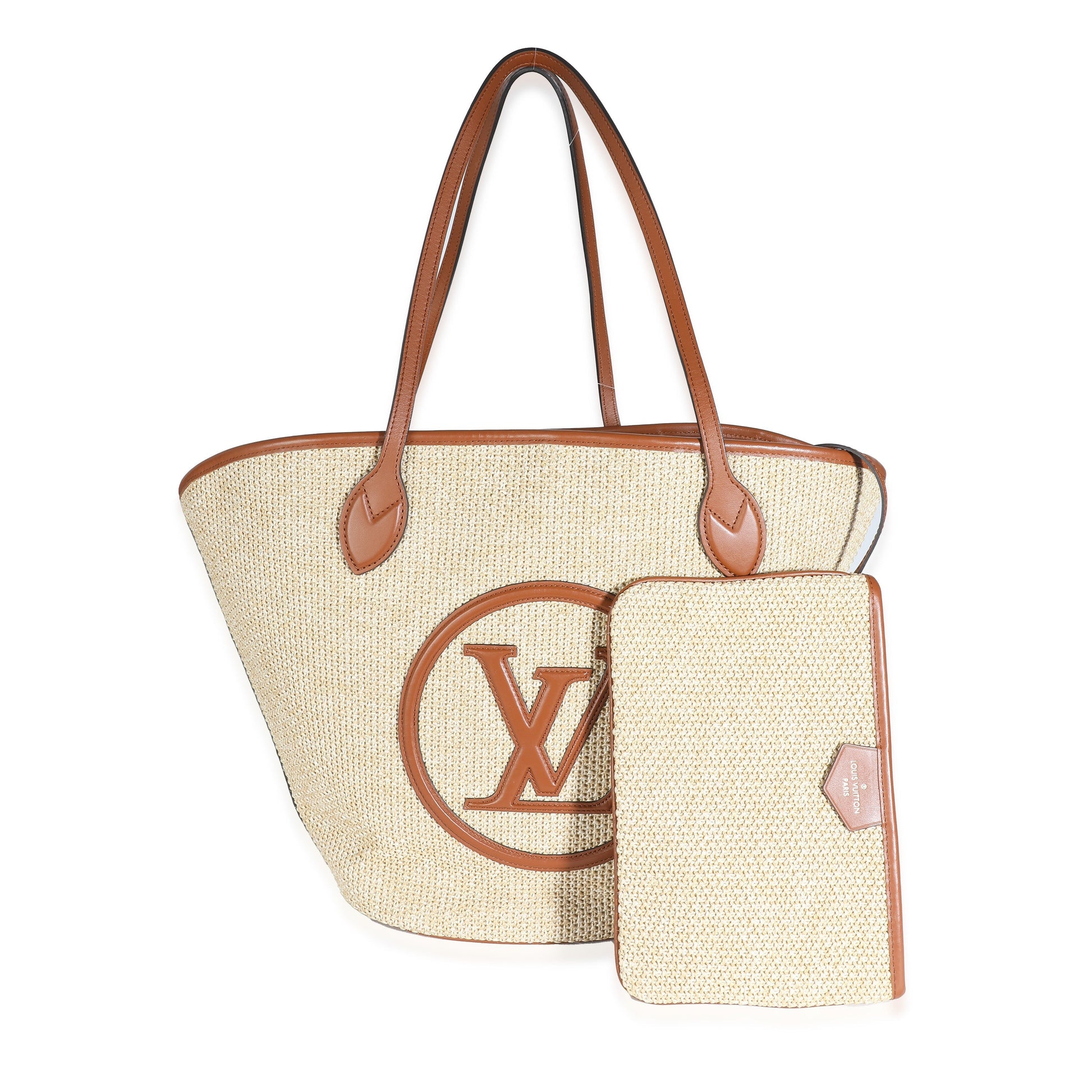 Louis Vuitton Caramel Saint Jacques Raffia Tote Bag