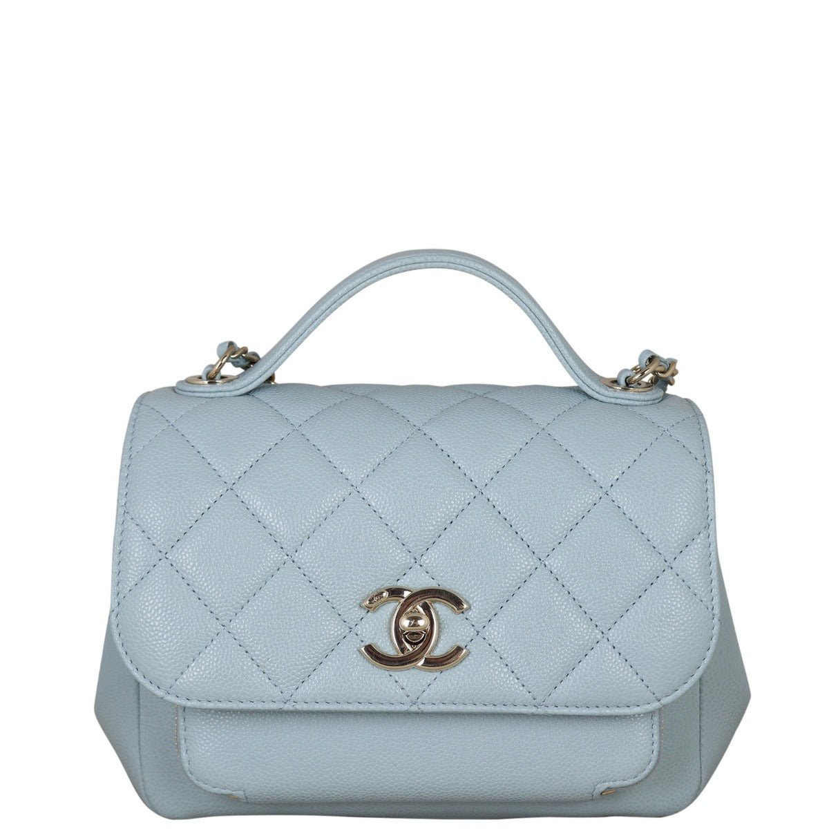 Chanel Business Affinity Bag Light Blue Small Handbag