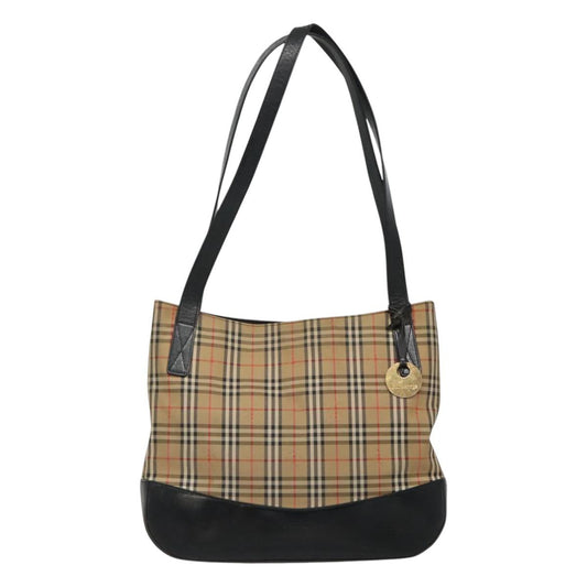 Burberry Nova Check Shoulder Bag Canvas Beige Shoulder Bag 56