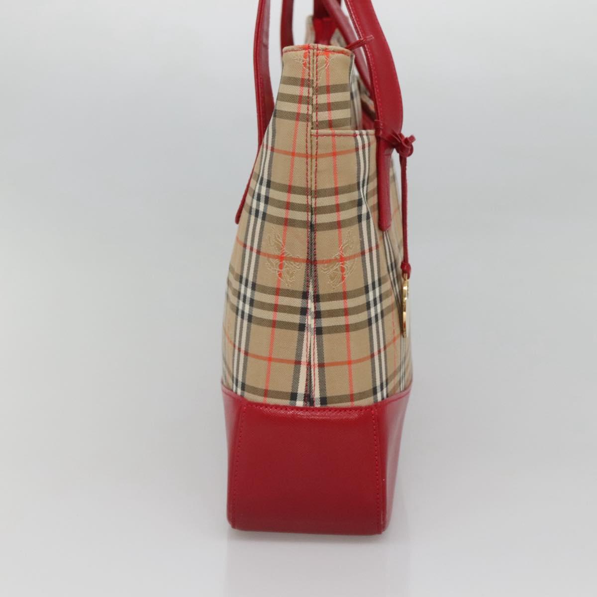Burberry Nova Check Tote Bag Canvas Beige Tote Bag 32