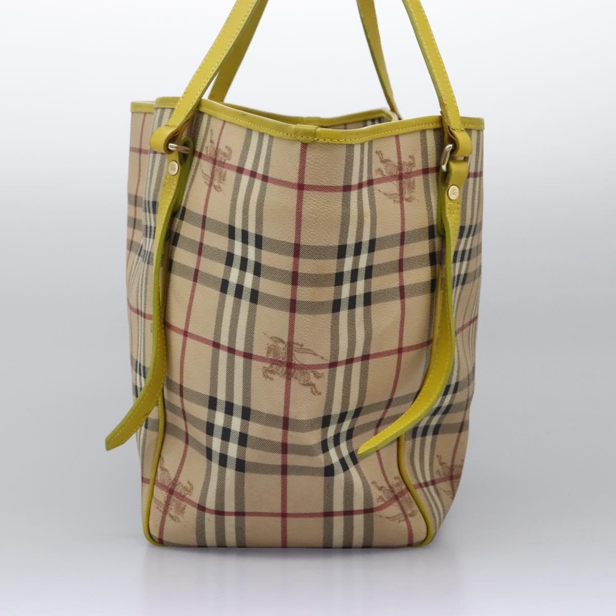 Burberry Nova Check Tote Bag Canvas Beige Tote Bag 93