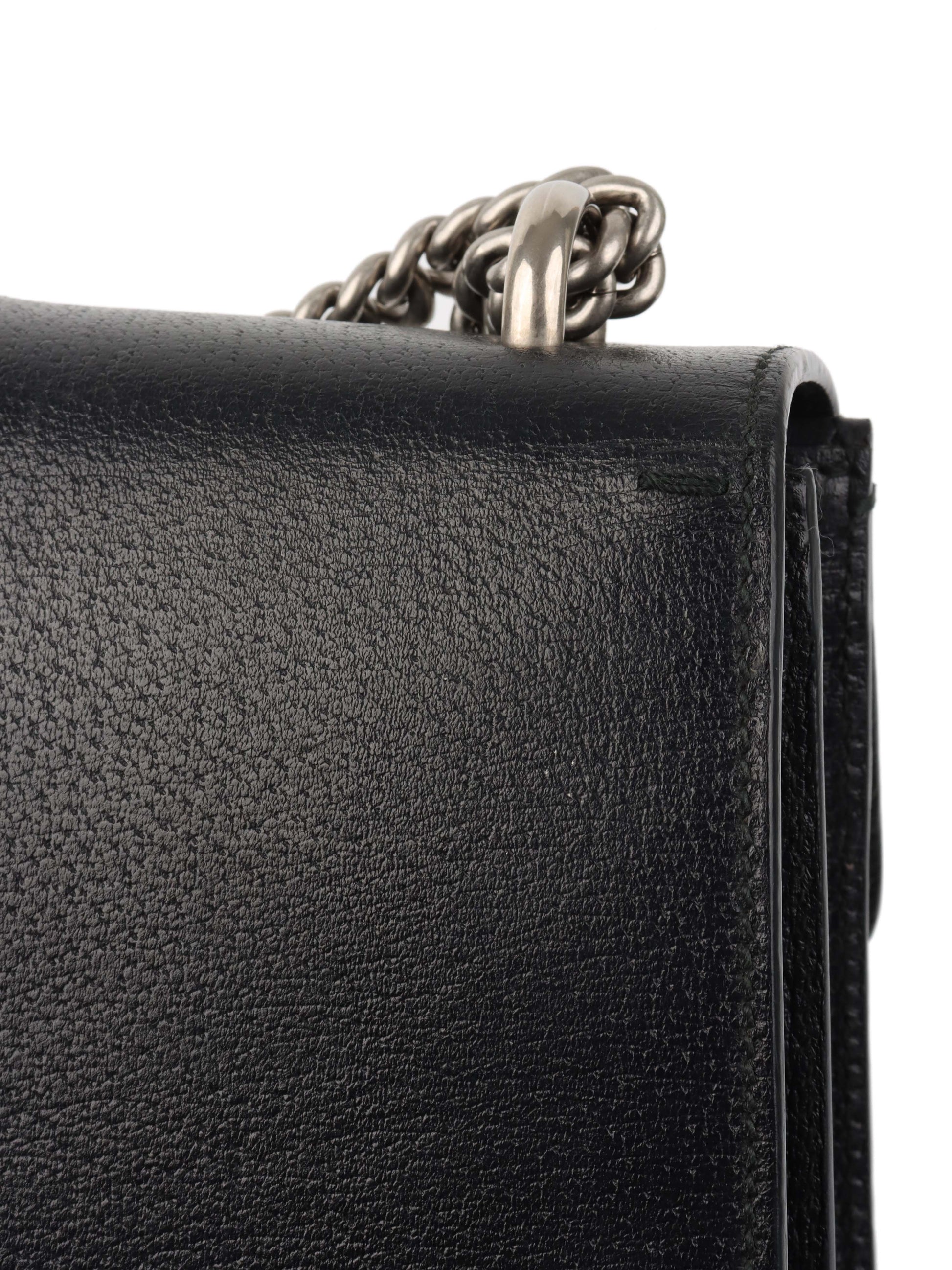 Gucci Small Black Dionysus Web Bag.