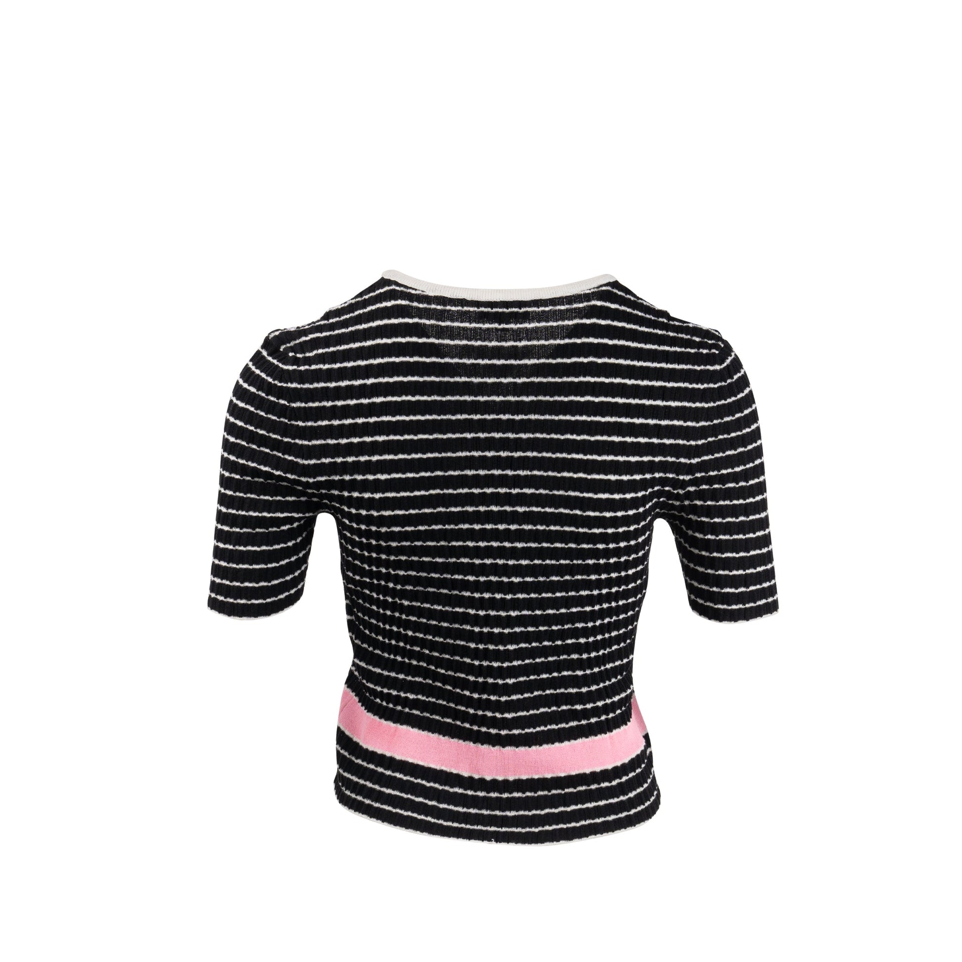 Chanel mide Black White Pink Handbag