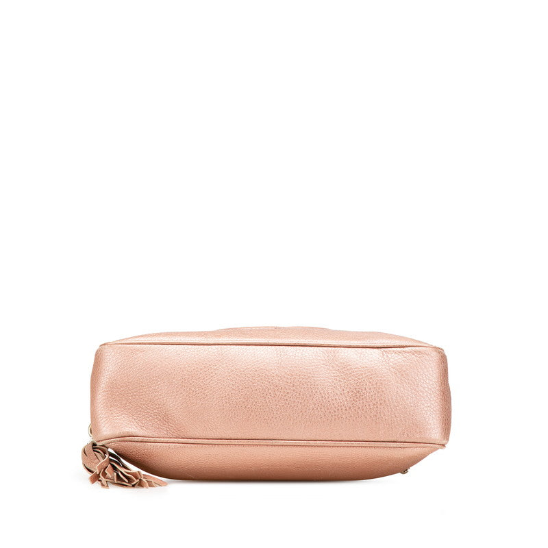 Gucci Soho Interlocking Shoulder Bag Leather Shoulder Bag