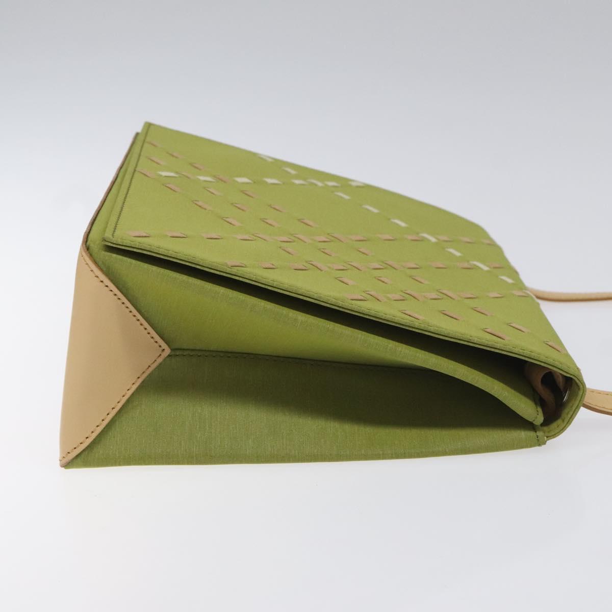 Burberry Shoulder Bag Canvas Green