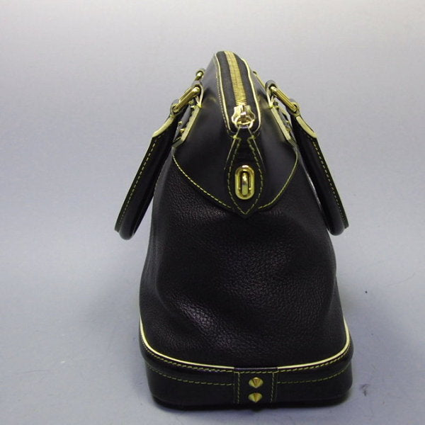 Louis Vuitton M91875 Noir Suhari LockitPM Calfskin Black Handbag