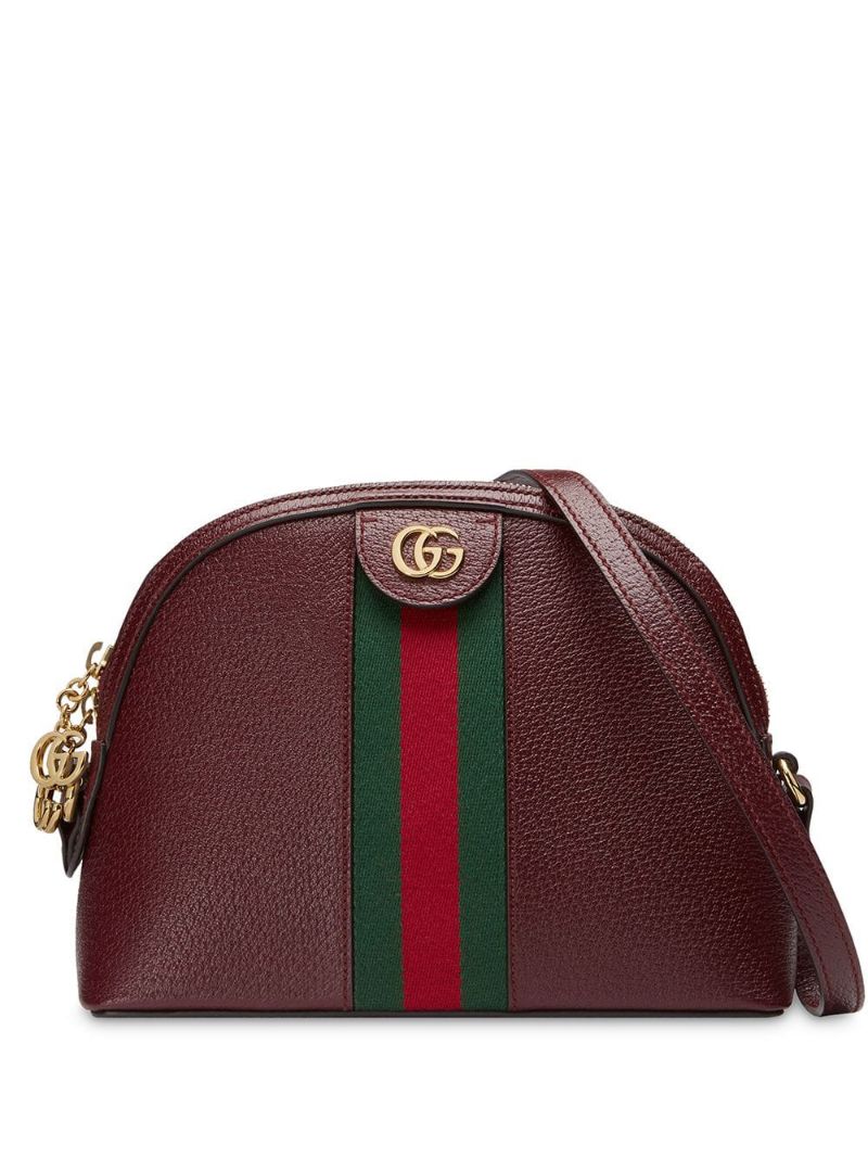 Gucci - Ophidia small shoulder bag - women - Microfibre/Leather - One Size - Red