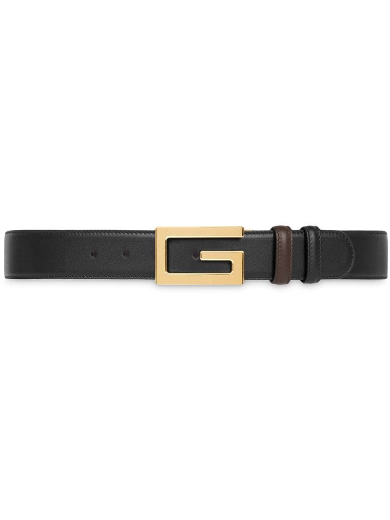 Gucci - reversible belt with G buckle - men - Leather - 90, 115, 110, 95, 100, 105 - Black