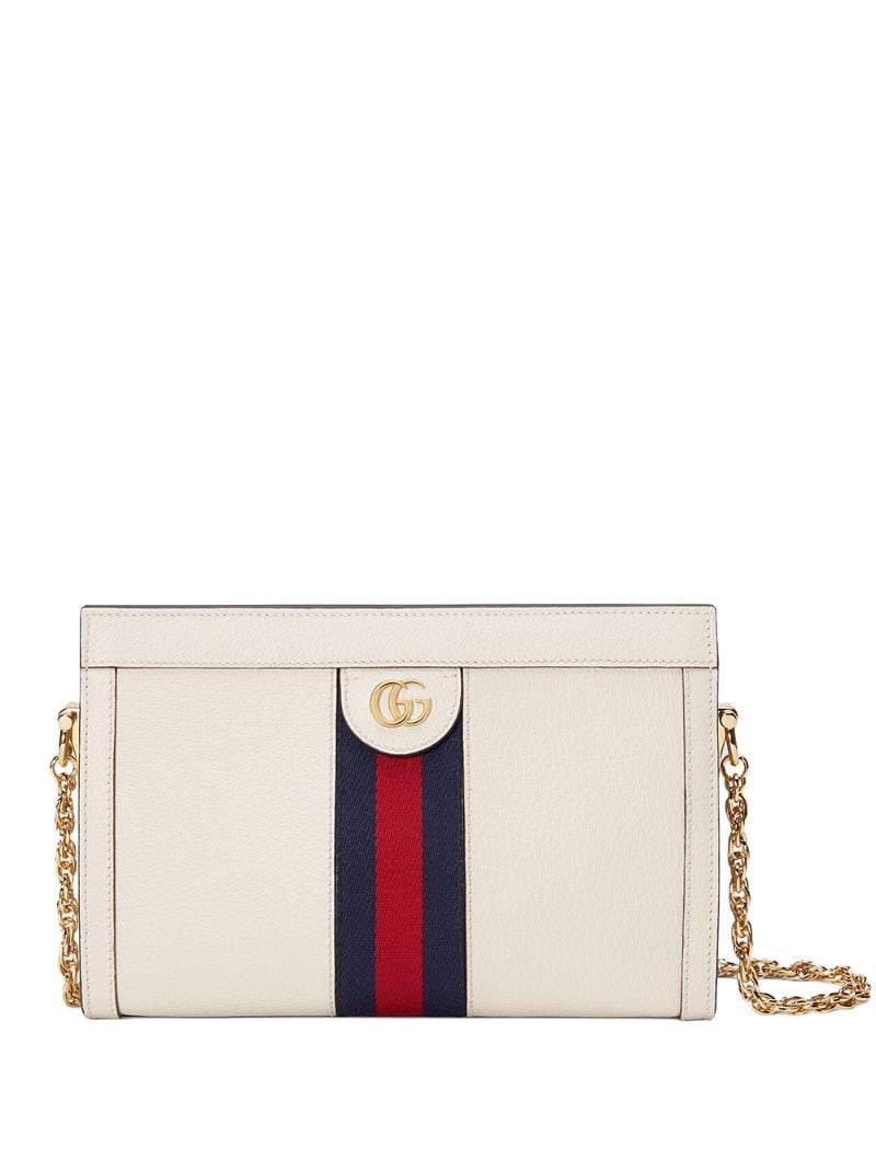 Gucci - small Ophidia shoulder bag - women - metal/Leather/Microfibre - One Size - White