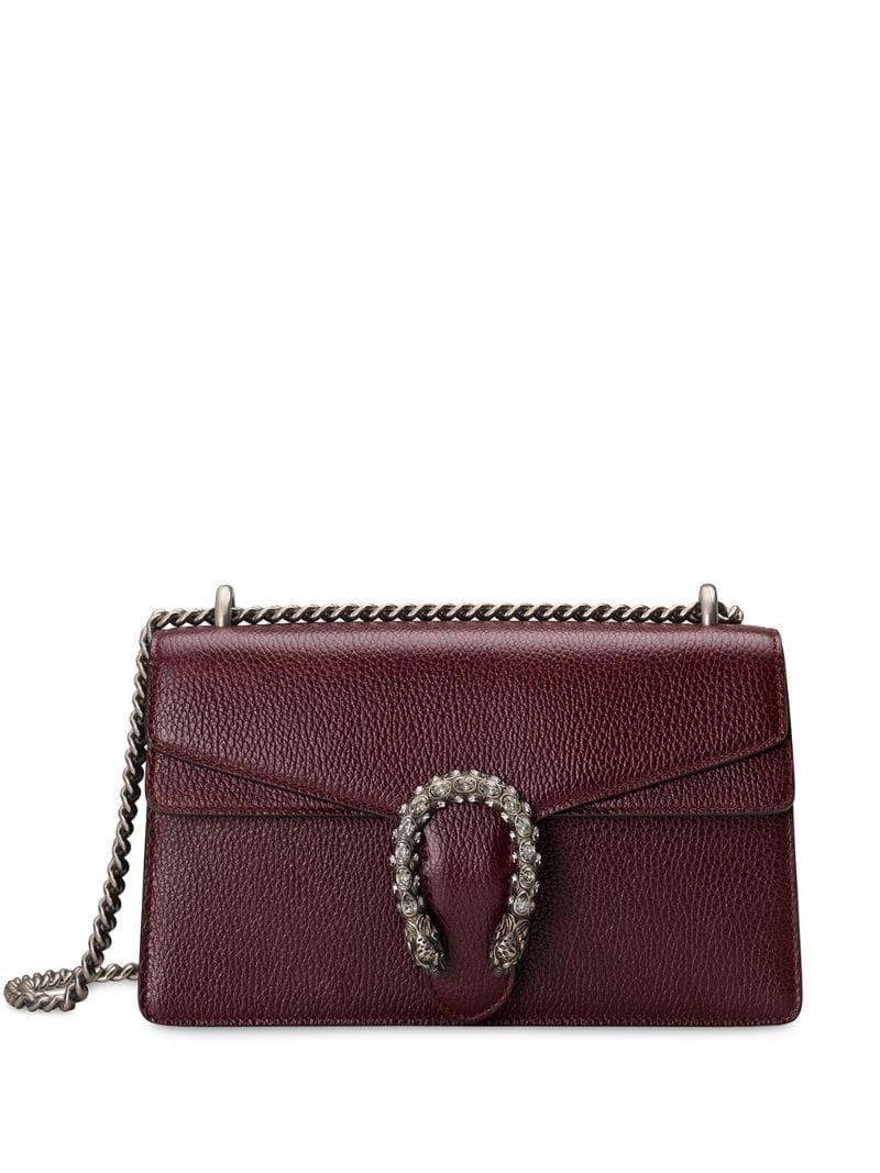 Gucci - Dionysus small shoulder bag - women - metal/Crystal/Leather - One Size - Red