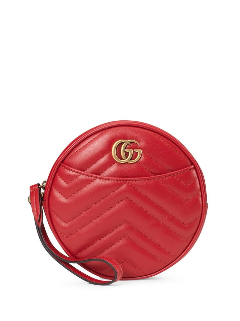 Gucci - GG Marmont zip-around wallet - women - Microfibre/Leather/metal - One Size - Red