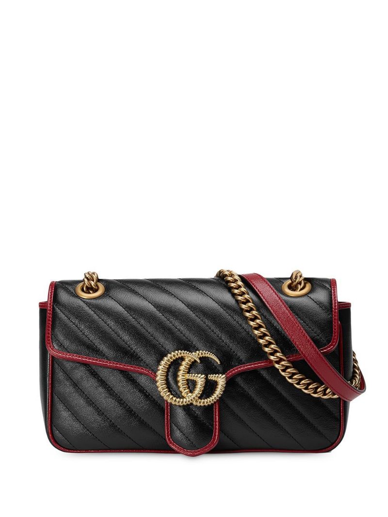 Gucci - GG Marmont shoulder bag - women - Leather/metal - One Size - Black
