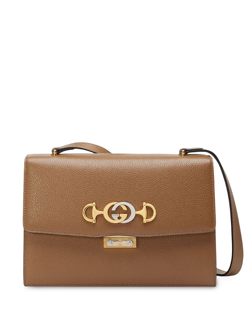 Gucci - Zumi small shoulder bag - women - Leather/metal - One Size - Brown