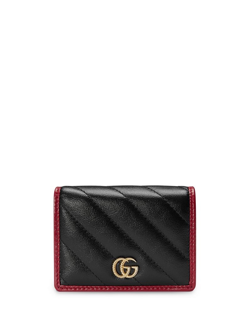 Gucci - portacarte GG Marmont - women - Leather/metal - One Size - Black