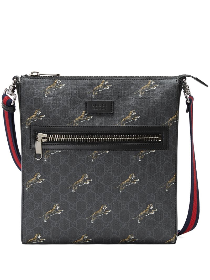 Gucci - GG Supreme messenger with tigers - men - Canvas - One Size - Black