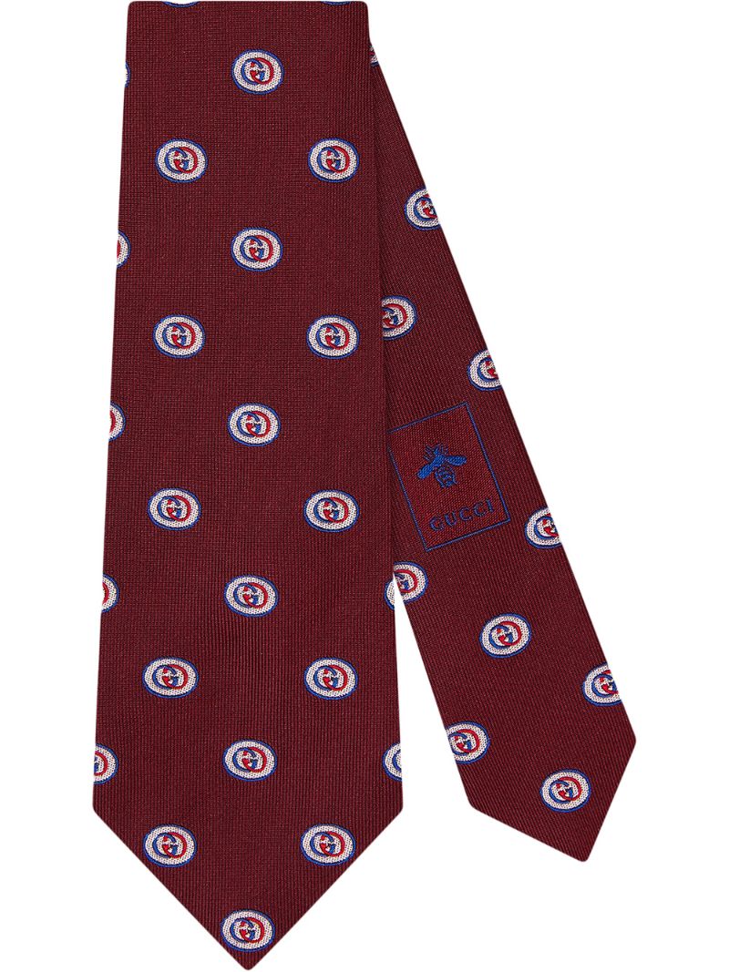 Gucci - GG silk tie - men - Silk - One Size - Red