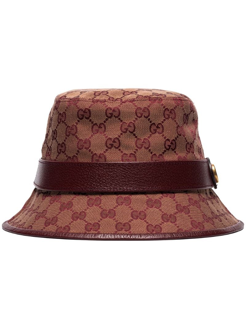 Gucci - GG canvas fedora - men - Cotton/Polyamide/Leather - S, M, L - Red