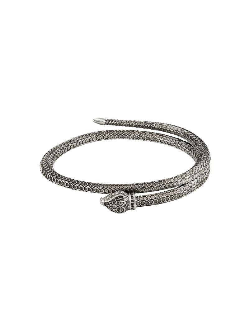 Gucci - metal snake bracelet - men - Sterling Silver - M - SILVER
