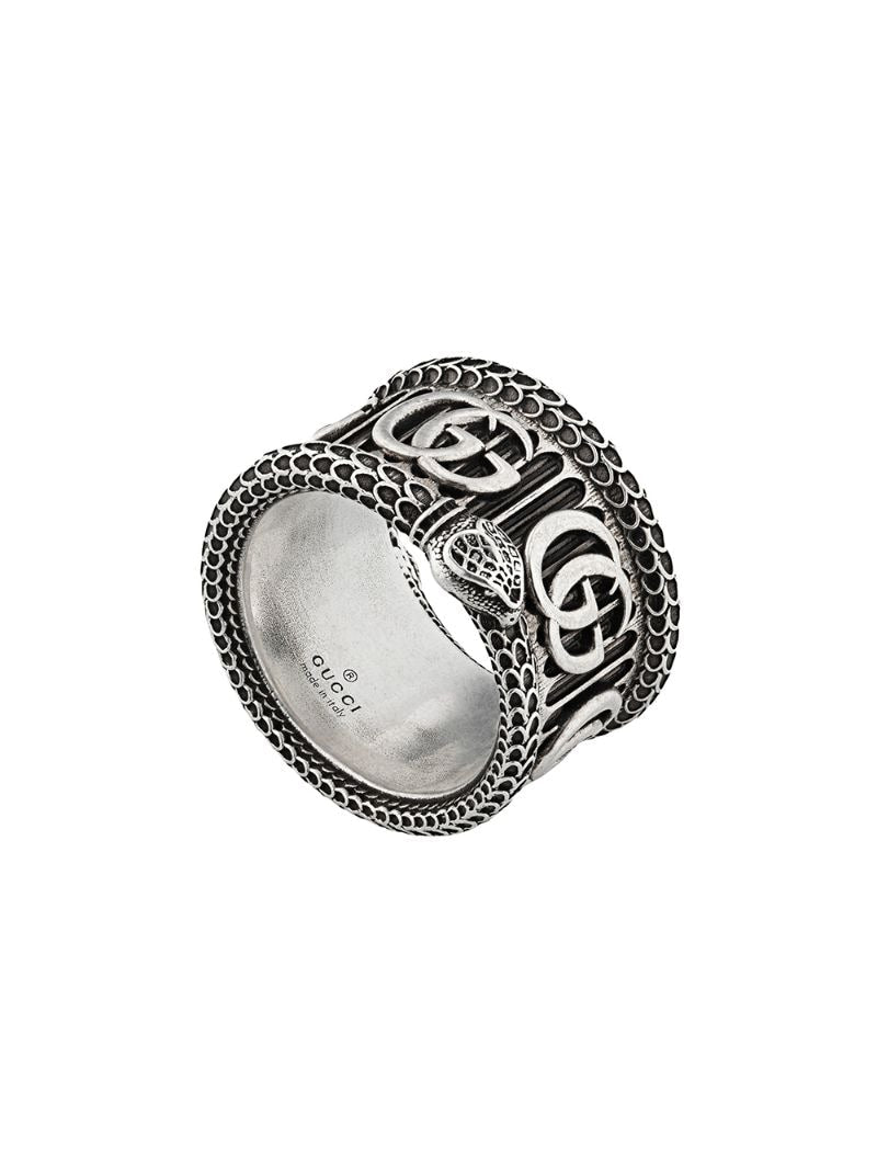 Gucci - Double G motif ring - men - Sterling Silver - 53, 54, 55, 56, 57, 58, 59, 60, 61, 62, 63, 64, 65 - SILVER