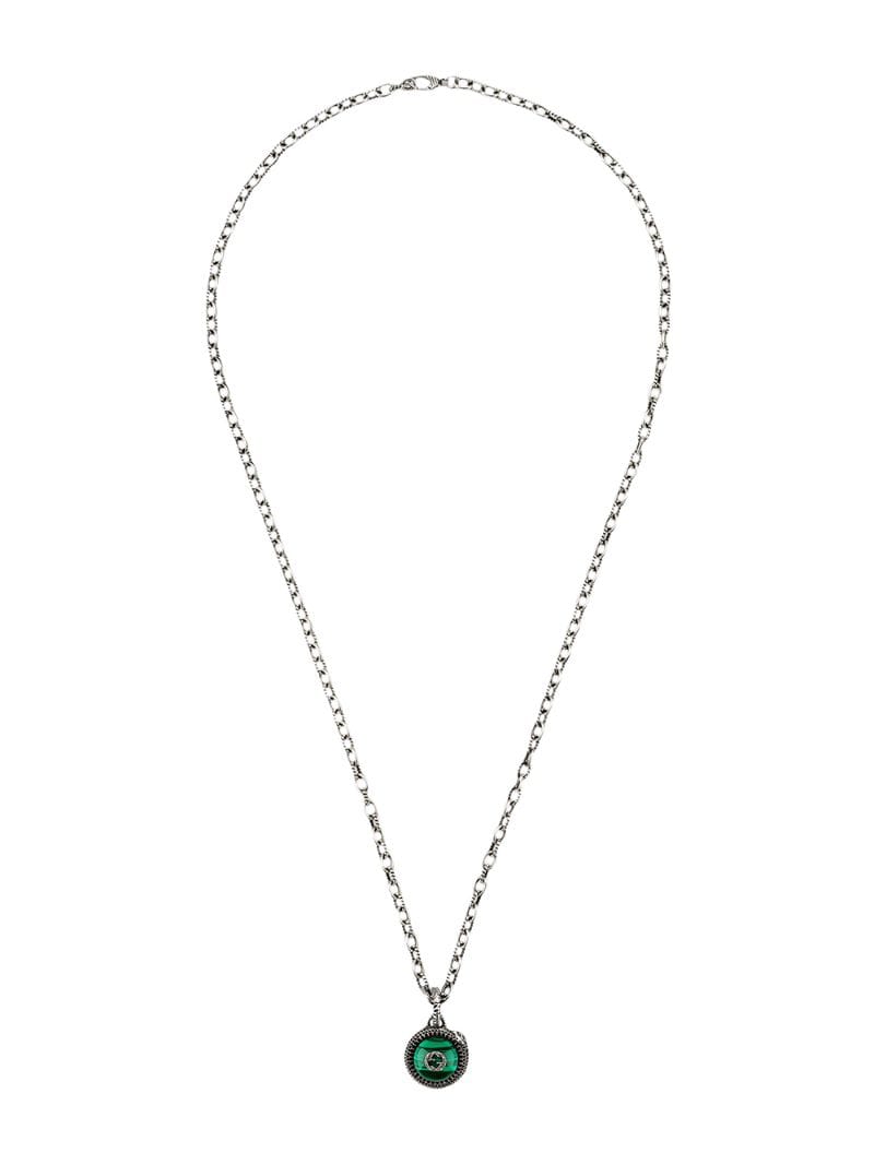 Gucci - Gucci Garden reptile necklace - men - Sterling Silver - One Size - SILVER