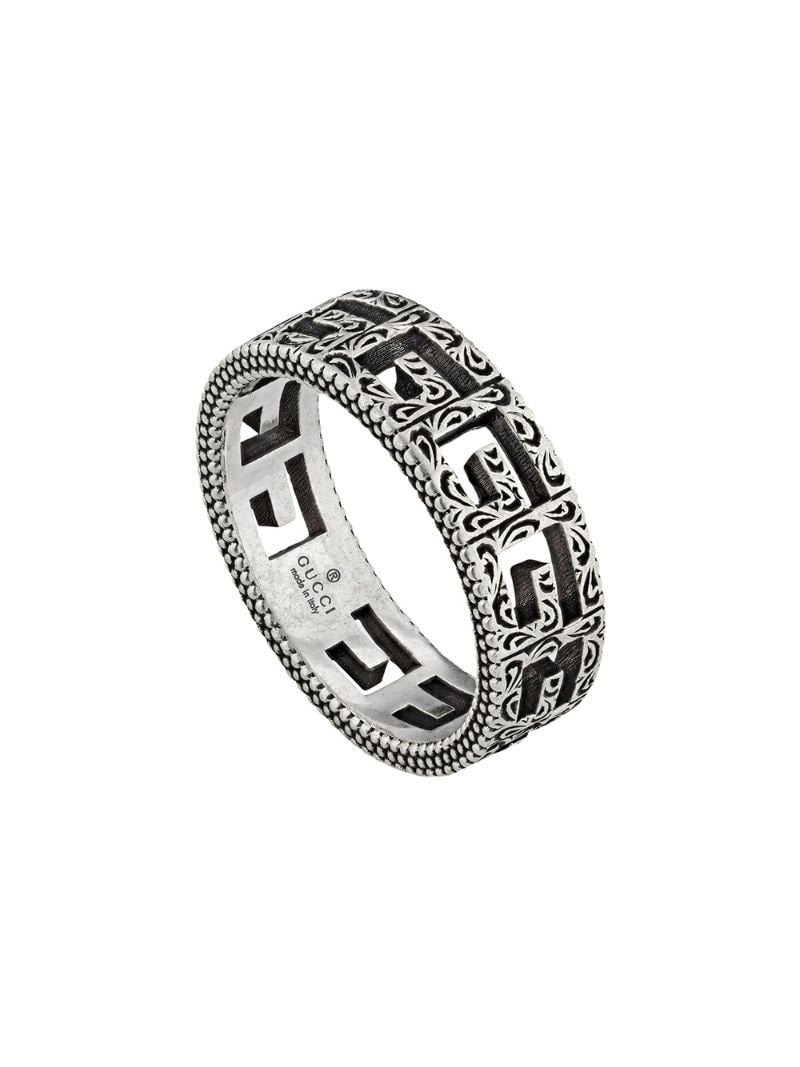 Gucci - Silver ring with Square G - men - Sterling Silver - 50, 51, 53, 54, 55, 56, 57, 58, 59, 60, 61, 62, 63, 64, 65 - SILVER