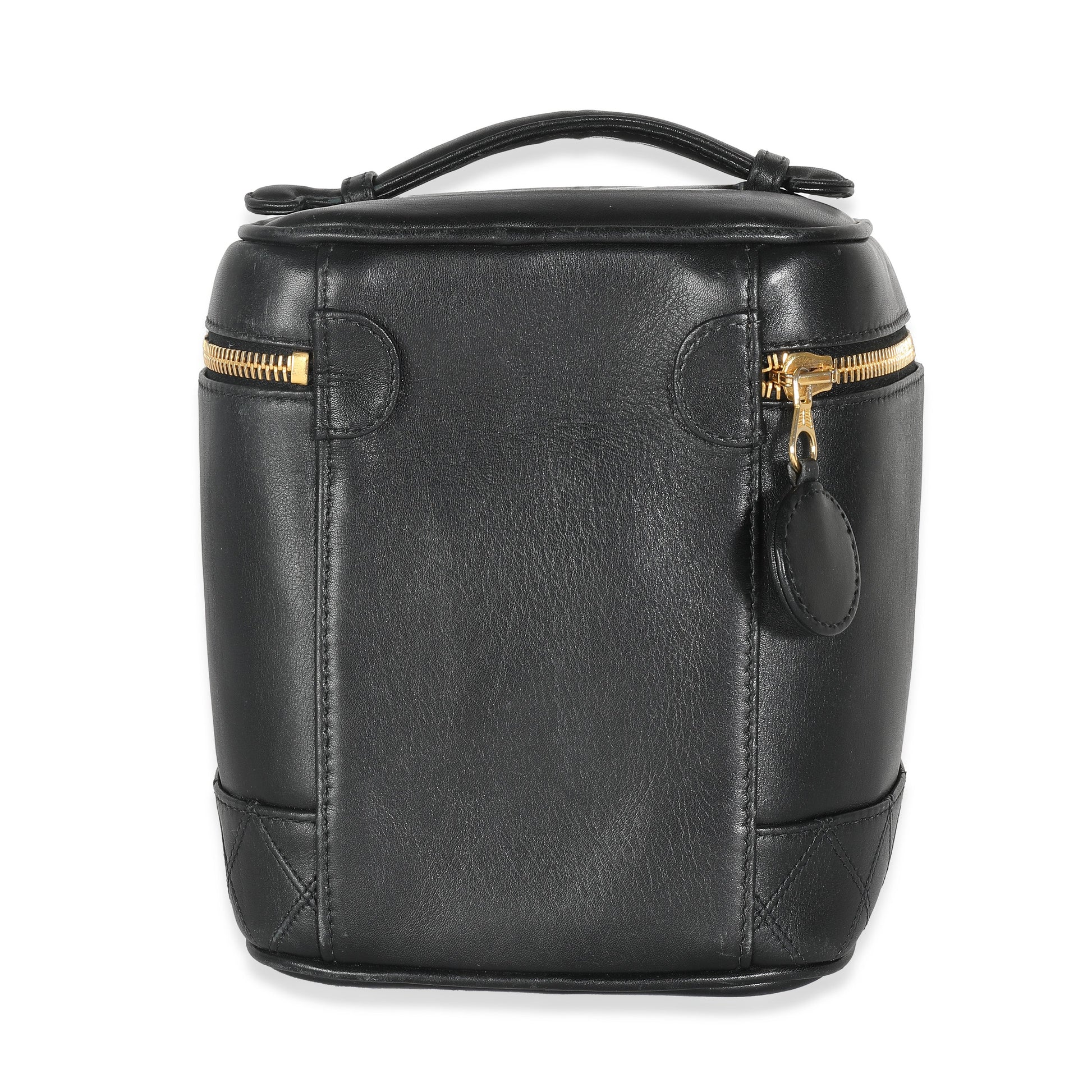 Chanel Black Quilted Lambskin Timeless Classic Vanity Case
