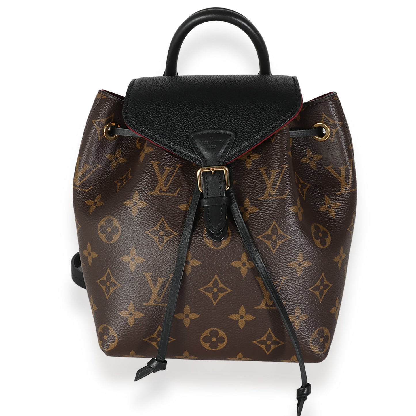 Louis Vuitton Montsouris BB Monogram Canvas Black Handbag